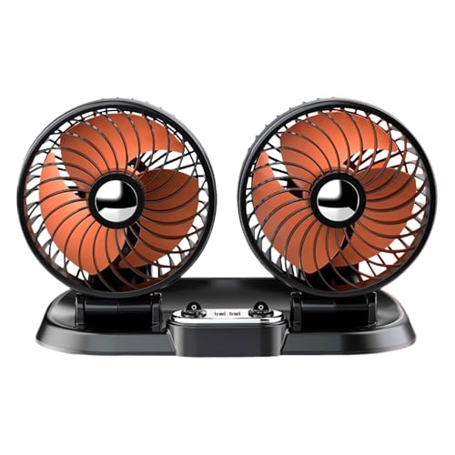 Hitburu Auto Ventilatoren Für Kinder Rücksitz | Doppelköpfiger USB 24V Ventilator | Fahrzeug Innenausstattung Für Camping Armaturenbrett Fenster Dach Rücksitz Hitburu Auto Ventilatoren Für Kinder Rücksitz | Doppelköpfiger USB 24V Ventilator | Fahrzeug Innenausstattung Für Camping Armaturenbrett Fenster Dach Rücksitz von Hitburu