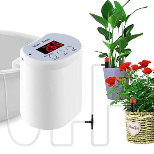 Hitburu Automatisches Bewässerungssystem | Bewässerungssystem Mit Timer,Mit intelligentem Stromausfallschutz für die Bewässerung von Zimmerpflanzen in Gewächshaus, Garten und auf dem Hitburu Automatisches Bewässerungssystem | Bewässerungssystem Mit Timer,Mit intelligentem Stromausfallschutz für die Bewässerung von Zimmerpflanzen in Gewächshaus, Garten und auf dem von Hitburu