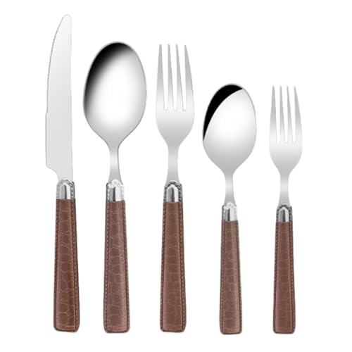 Hitburu Besteckset - Küchengeschirr Essgeschirr 5-teilig - Spiegelglanz Besteck Geschirr Löffel Gabel Set Hitburu Besteckset - Küchengeschirr Essgeschirr 5-teilig - Spiegelglanz Besteck Geschirr Löffel Gabel Set von Hitburu