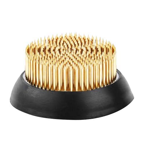 Hitburu Blumenhalter Steckigel - Runde Kupfernadel-Blumenhalter,Stabiles Metall Werkzeug Langlebiger Halter Für Heimdekoration von Hitburu