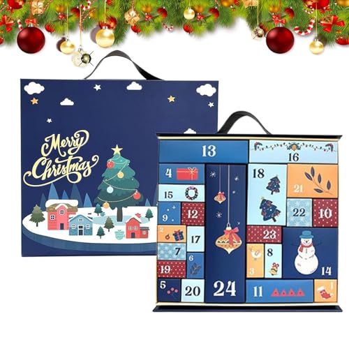 Hitburu Dezember Kalender 2025 - Weihnachtskalender Box 24 Tage | Leere Nachfüllbare Fächer | Feierliche Geschenkverpackung Hitburu Dezember Kalender 2025 - Weihnachtskalender Box 24 Tage | Leere Nachfüllbare Fächer | Feierliche Geschenkverpackung von Hitburu
