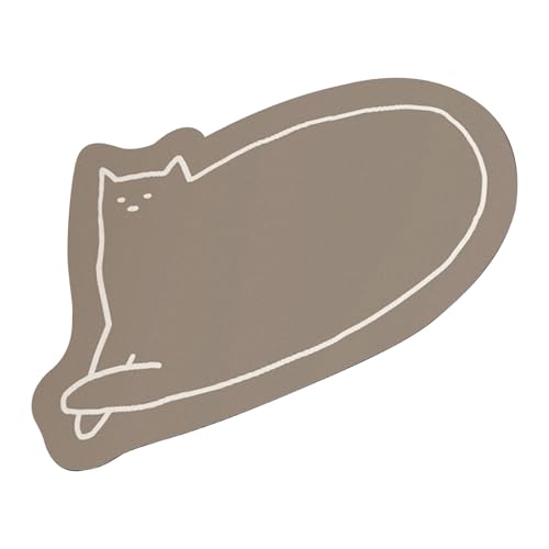 Hitburu Duschmatte,Schnelltrocknende Badezimmer Bodenmatte | Halbrunde Katzen Eingangsmatte Für Bad Wohnzimmer Schlafzimmer Eingangsbereich Hitburu Duschmatte,Schnelltrocknende Badezimmer Bodenmatte | Halbrunde Katzen Eingangsmatte Für Bad Wohnzimmer Schlafzimmer Eingangsbereich von Hitburu
