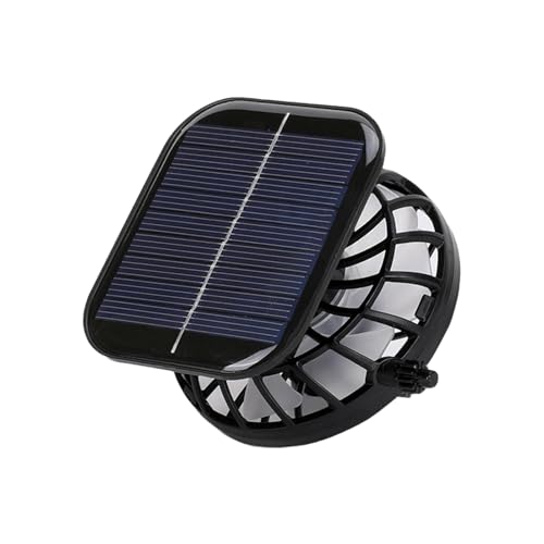 Hitburu Ersatz Solar-Lüfter für Hut | Effiziente Kühlkomponenten - Wetterfester Solarfächer für Camping von Hitburu