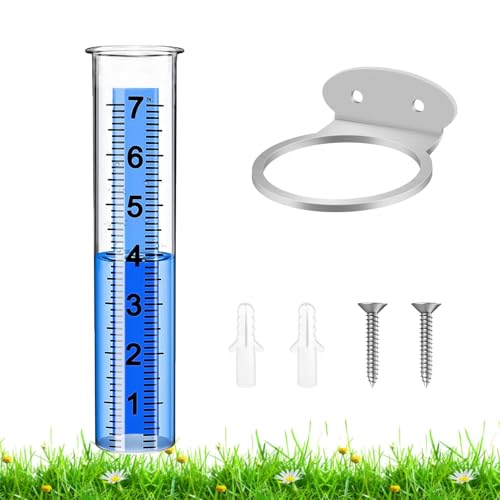 Hitburu Garten Regenmesser - Frostsicheres Wassermessgerät - Zuverlässige Ablesung Mit Großer Skala Für Balkon Garten Bewässerung Grundstückskontrolle Hitburu Garten Regenmesser - Frostsicheres Wassermessgerät - Zuverlässige Ablesung Mit Großer Skala Für Balkon Garten Bewässerung Grundstückskontrolle von Hitburu