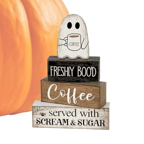 Hitburu Geisterschild,Dekoratives Geisterblock Schild | Block Deko Für Küche Kaffeebar Zuhause Hitburu Geisterschild,Dekoratives Geisterblock Schild | Block Deko Für Küche Kaffeebar Zuhause von Hitburu