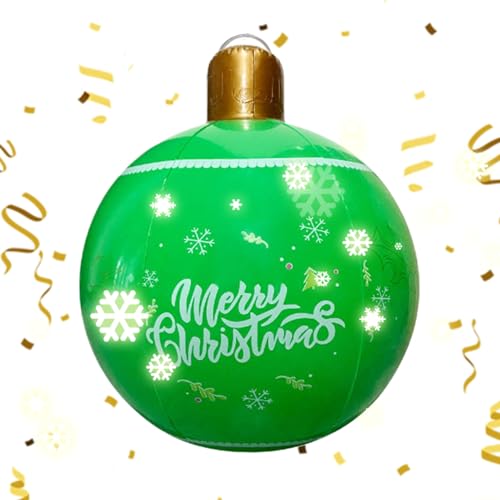 Hitburu Große Aufblasbare Christbaumkugeln - PVC Aufblasbare Ball Weihnachtsdekoration - wasserdichte Outdoor Deko Rasenschmuck Für Festparty Wohnzimmer Garten Hinterhof Balkon Hitburu Große Aufblasbare Christbaumkugeln - PVC Aufblasbare Ball Weihnachtsdekoration - wasserdichte Outdoor Deko Rasenschmuck Für Festparty Wohnzimmer Garten Hinterhof Balkon von Hitburu