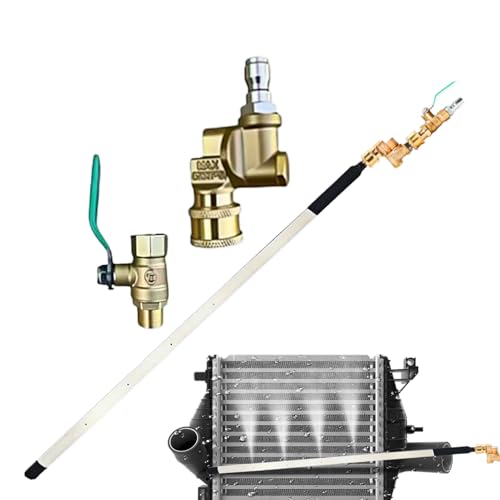 Hitburu Heizkörper Reinigungsstab - 24 Zoll 310 Bar Heizkörperreiniger mit Luftanschluss,Hochdruckreiniger Zubehör für Garage Werkstatt von Hitburu