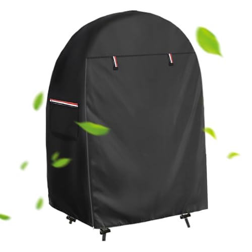 Hitburu Hülle Für Eierstuhl Im Außenbereich - Wasserdichte Schaukelstuhl Abdeckung Mit Doppelreißverschluss,420D winddichter UV-beständiger Schutz 114 x 140 cm für Terrasse Garten Balkon von Hitburu