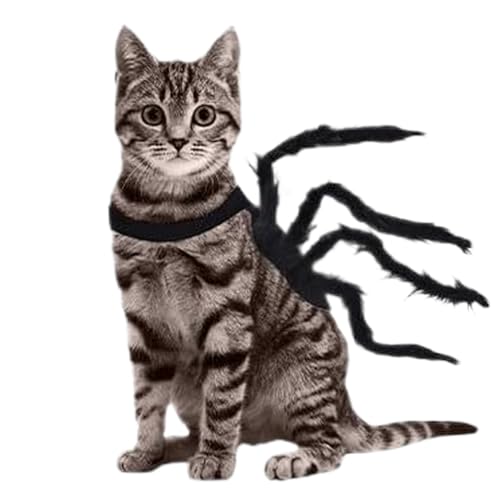 Hitburu Hund Spinne Kostüm,Spinnen Katze Halloween Verkleidung - Verkleidung Zubehör Für Welpen Events Feste Karneval Fotoshooting von Hitburu
