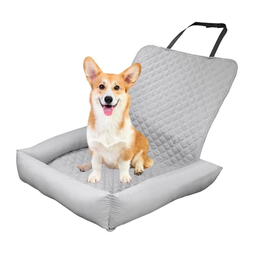 Hitburu Hundebett Für Autositz - wasserdichte Rücksitzunterlage Für Katzen - Hautfreundliches Kühlkissen Für Sofa Boden Auto Alle Größen von Hitburu
