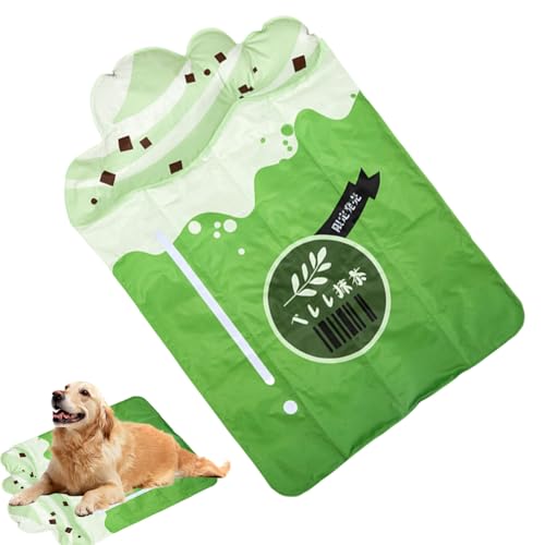 Hitburu Hundekühlmatte - Pet Puppy Cooler Gel Mat | Hot Days Bite Resistant Bed Animals Comfortable Blanket for Sofa Floor RV Car Seat Travel Balcony Backyard Beach von Hitburu