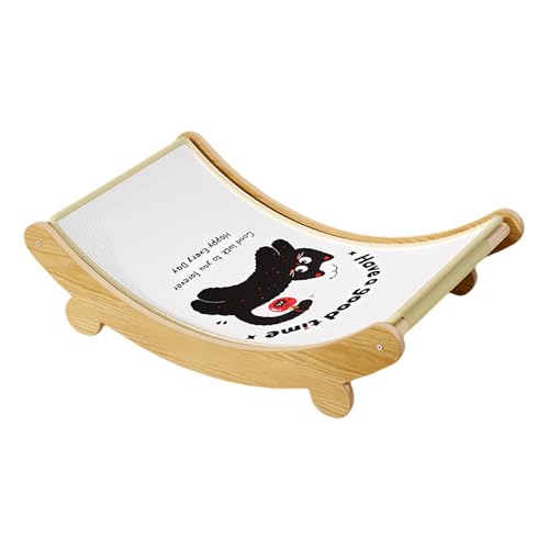 Hitburu Katzenkratzbrett - Horizontaler Katzenkratz Liegeplatz | Interaktives Kratzspielzeug Mit Krallenschutz Für Kitten Zu Hause Wohnzimmer Couch Boden von Hitburu