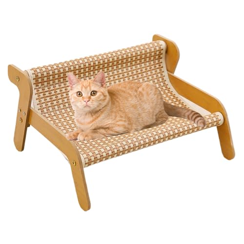 Hitburu Katzensofa als Kratzbrett | Kratzcouch - Gemütliches Sisal Holz Kratzbrett Vielseitiger Möbelschoner und Beschäftigungsspielzeug zur Unterhaltung von gelangweilten von Hitburu