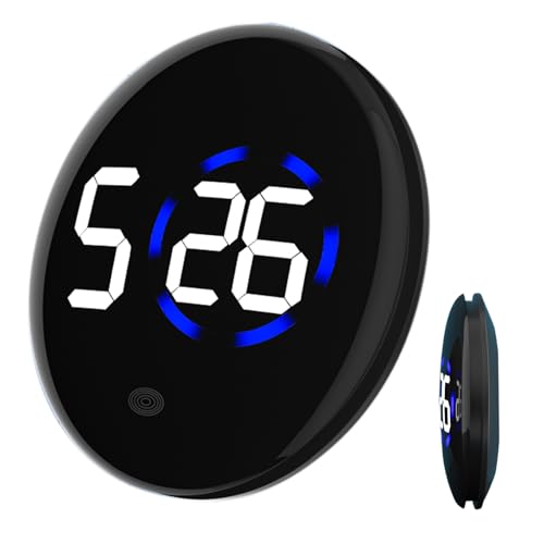 Hitburu Klebeuhr | Digital-LED-Anzeige Timer - Klebe- & Wasserdichter Timer für Haushalt Auto Outdoor Bad von Hitburu