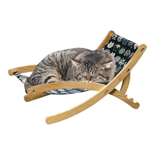 Hitburu Kratzliege Für Katzen,Verstellbares Kratzbrett Bett Für Katzen - Klappbare Möbel Für Haustiere In Wohnzimmer Schlafzimmer Terrasse Und Tierarztpraxis von Hitburu