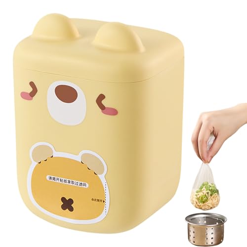 Hitburu Küchenspüle Siebeinsatz Tasche Box | Spülbecken Sieb Mesh Organizer Box | Selbstklebender Behälter Für Lebensmittelabfälle Wand Theken Organisation Und Aufbewahrung von Hitburu