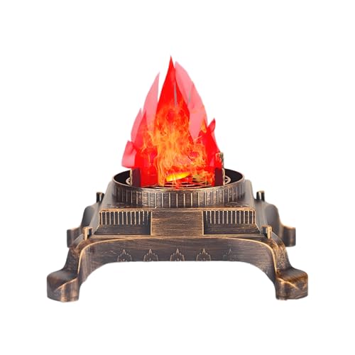 Hitburu Künstliche Feuerstelle | USB Elektrische Realistische Flammen-Effektbeleuchtung | Bühnenfeuer Ausstattung Für Schlafzimmer Garten Tisch Deko Halloween Weihnachten Erntedankfest Hitburu Künstliche Feuerstelle | USB Elektrische Realistische Flammen-Effektbeleuchtung | Bühnenfeuer Ausstattung Für Schlafzimmer Garten Tisch Deko Halloween Weihnachten Erntedankfest von Hitburu