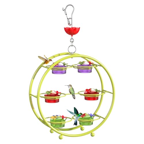 Hitburu Metall Kolibri-Futterstation Für Den Außenbereich - Mehretagige Nektarspender,Praktische Futterstelle Als Garten Terrassen Deko Hitburu Metall Kolibri-Futterstation Für Den Außenbereich - Mehretagige Nektarspender,Praktische Futterstelle Als Garten Terrassen Deko von Hitburu