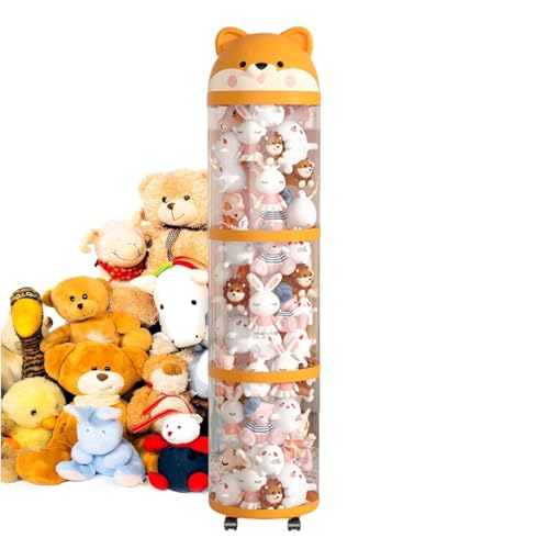 Hitburu Plüsch-Organizer - Plüschtier Aufbewahrung Organizer Turm,Großraum Behälter Mit Rädern, Klare Röhre Raumdekoration Aufbewahrung Für Wohnzimmer Kinderzimmer Hitburu Plüsch-Organizer - Plüschtier Aufbewahrung Organizer Turm,Großraum Behälter Mit Rädern, Klare Röhre Raumdekoration Aufbewahrung Für Wohnzimmer Kinderzimmer von Hitburu