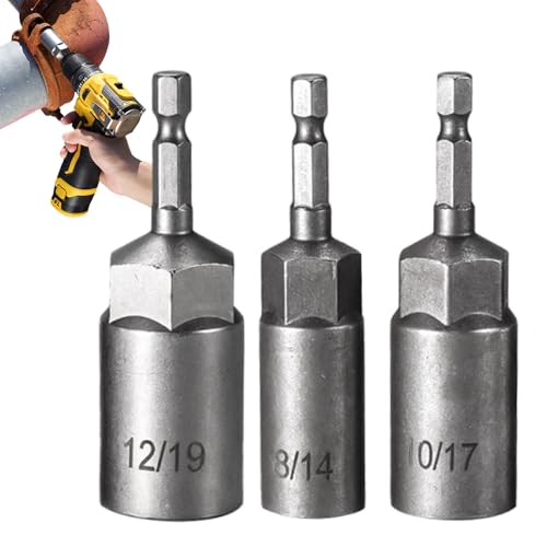 Hitburu Sechskant-Bits Steckschlüssel-Set | Stecknuss Adapter Für Handbohrer - Werkzeugersatzteile für Wartung Montage Maschinen Hitburu Sechskant-Bits Steckschlüssel-Set | Stecknuss Adapter Für Handbohrer - Werkzeugersatzteile für Wartung Montage Maschinen von Hitburu