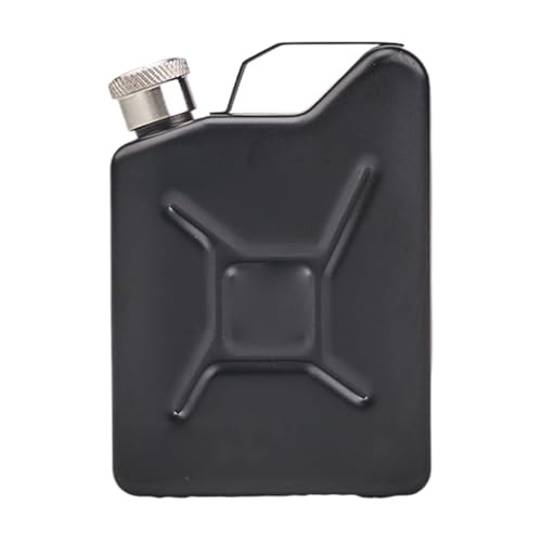Hitburu Spirituosenflasche - Aus Metall 150ml - Auslaufsicherer Whiskeybehälter Edelstahl Für Täglichen Einsatz Outdoor Aktivitäten Camping Fitness Picknick von Hitburu