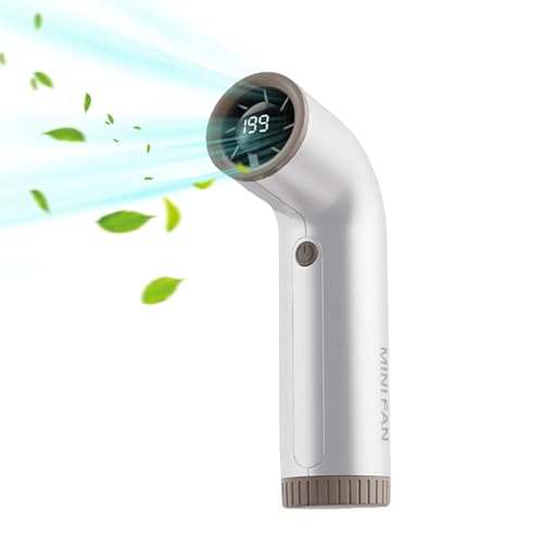 Hitburu Tragbarer Mini Ventilator - Persönlicher Mini-Ventilator Tragbar | Wiederaufladbares Elektrisches Kühlgerät Für Radfahren Im Freien Und Zubehör Bei Heißem Wetter von Hitburu