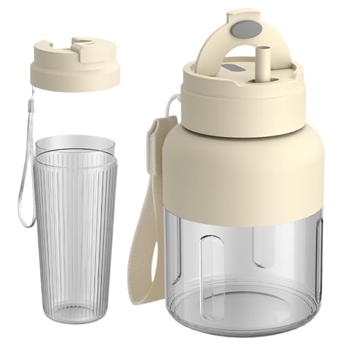 Hitburu Tragbarer Saftmixer - Elektrischer Entsafter Für Säfte Und Shakes Leiser Betrieb - Praktisches Küchengerät Für Erwachsene Und Familien Für Reise, Picknick Party von Hitburu