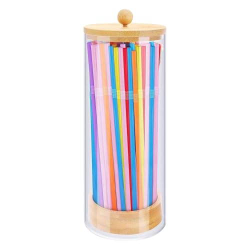 Hitburu Trinkhalter Spender,Aufbewahrung für Trinkhalme in Restaurants und Haushalten - Theken Spenderhalter Mit Deckel Für Gastronomie Küche Café Hitburu Trinkhalter Spender,Aufbewahrung für Trinkhalme in Restaurants und Haushalten - Theken Spenderhalter Mit Deckel Für Gastronomie Küche Café von Hitburu