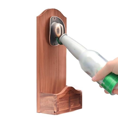 Hitburu Wand Flaschenöffner - Werkzeug Zum Entfernen Von Kronkorken | Retro Deko Flaschenöffner Für Bar Küche Party Deko Geschenk Haushalt von Hitburu
