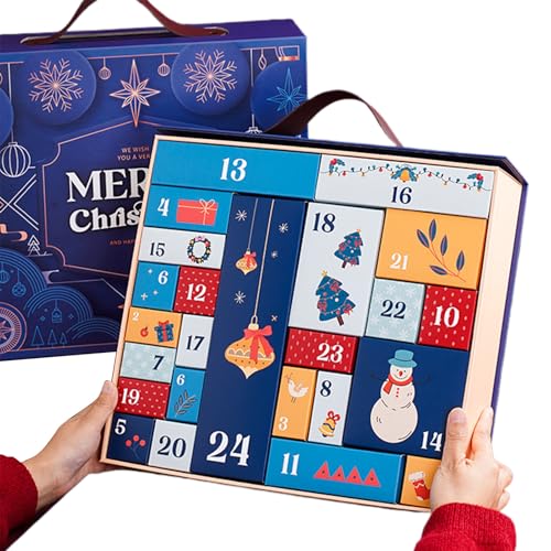 Hitburu Weihnachts Countdown Kalender Boxen - 24-Tägige Leere Kalenderbox Zum Selbstbefüllen,Multifunktionale Snack Aufbewahrung Als Weihnachtsdekoration Für Wohnzimmer Und Schlafzimmer Hitburu Weihnachts Countdown Kalender Boxen - 24-Tägige Leere Kalenderbox Zum Selbstbefüllen,Multifunktionale Snack Aufbewahrung Als Weihnachtsdekoration Für Wohnzimmer Und Schlafzimmer von Hitburu