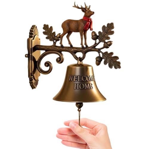 Hitburu Weihnachtstürklingel - Weihnachtliches Willkommensglocke - Vintage Garten Hof Deko Türklingel Für Hausflur Küche Innen Außen Hitburu Weihnachtstürklingel - Weihnachtliches Willkommensglocke - Vintage Garten Hof Deko Türklingel Für Hausflur Küche Innen Außen von Hitburu