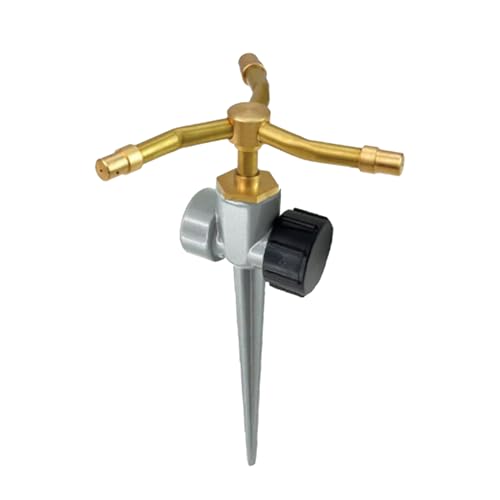 Hitburu für den Garten | 3-Armiger Sprinkler Aus Messing Mit Großer Reichweite - Wetterfester 360 Grad Sprenger Für Garten Rasen Landschaft Pool Terrasse Hitburu für den Garten | 3-Armiger Sprinkler Aus Messing Mit Großer Reichweite - Wetterfester 360 Grad Sprenger Für Garten Rasen Landschaft Pool Terrasse von Hitburu