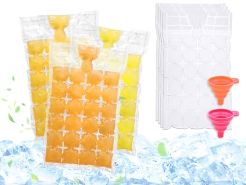 Hitopin 200 Stück Einweg-Eiswürfelbeutel,Eiswürfel Tüten mit Einfülltrichter,Eisbeutel und gefrorene Eiswürfel,Einweg-Eiswürfelformen,mit 2 Stück Trichter,für Cocktail Kaffee Whisky Getränke Hitopin 200 Stück Einweg-Eiswürfelbeutel,Eiswürfel Tüten mit Einfülltrichter,Eisbeutel und gefrorene Eiswürfel,Einweg-Eiswürfelformen,mit 2 Stück Trichter,für Cocktail Kaffee Whisky Getränke von Hitopin