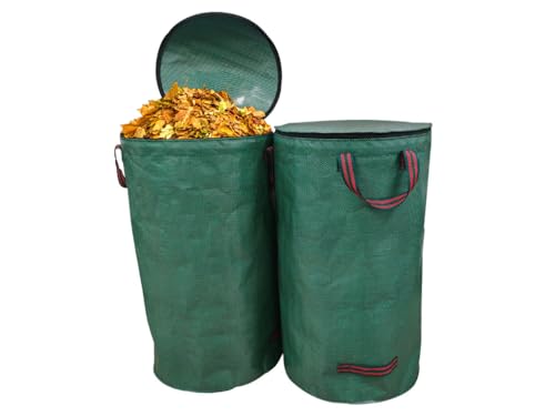 Hitopin Gartenabfallsack, 2x120L Gartenabfallsack mit Deckel, Grassack mit Griffe, Gartensäcke Grünabfall Wasserdicht Faltbar, Behälter für Gartenabfälle, für Gras Laub Hecke Gartenabfall(Grün) Hitopin Gartenabfallsack, 2x120L Gartenabfallsack mit Deckel, Grassack mit Griffe, Gartensäcke Grünabfall Wasserdicht Faltbar, Behälter für Gartenabfälle, für Gras Laub Hecke Gartenabfall(Grün) von Hitopin