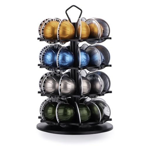 HiveNets Multi Tier Coffee Pod Halter Karussell für Vertuo Pod Storage Organizer (40 Pods) von HiveNets