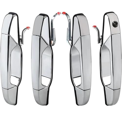Auto-Außentürgriff Auto links außen tür griff Außen für chrom Tür Griff Silverado für tahoe für sierra(Silber) von Hiverni