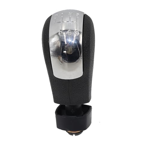 Hiverni 12MM 5/6 für Speed ​​Car Schaltknauf Gearstick Gaiter für A5 A6 20042012(Silber,6 speed) von Hiverni