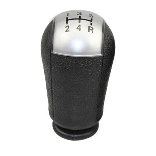 Hiverni 5/6 für Speed ​​Manual Gear Shift Knob Shifter Hebel für Focus für CMax 2003 2004 2005 2006(5 speed silver knob) von Hiverni