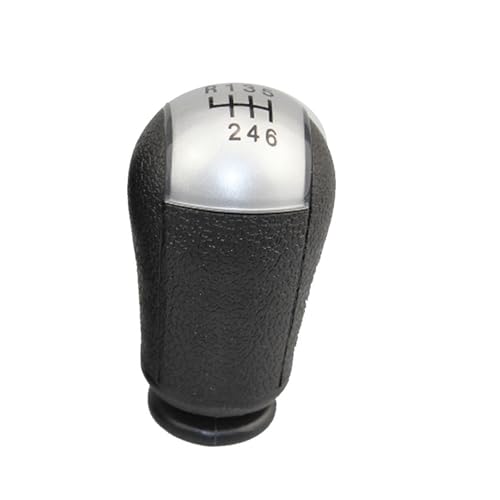 Hiverni 5 6 für Speed ​​MT Auto Shift Schaltknauf Hebel Gaitor Shifter Für Mondeo MK2 2004-2011(Gear knob Silver,6 Gears) von Hiverni