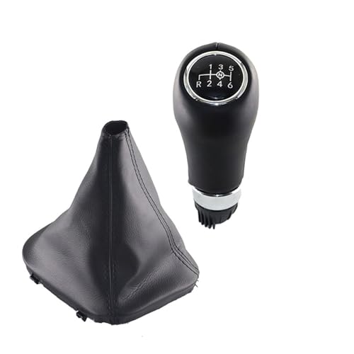 Hiverni 6 für Gangschaltknaufhebel-Gamasche für C-Klasse W203 S203 CL203 20002004 W209 CLK(Silber,A set) von Hiverni