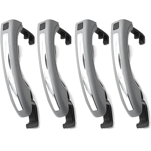 Hiverni Auto-Außentürgriff Auto Außentürgriff Q7 2007-2015 für Smart Sensor Außentürgriff 4L0837205A 4L0837205B(4 Pcs Gray) von Hiverni