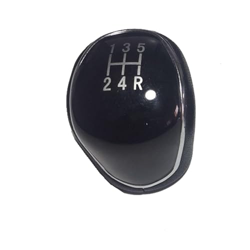 Hiverni Auto schaltknauf Für chrom Leder 5 6 für Geschwindigkeit Auto Shift Schaltknauf Hebel Gaitor Für Mondeo IV V für MK4 MK5 für SMAX I II(5 speed) von Hiverni