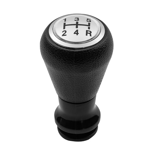 Hiverni Für Peugeot 206 406 Schaltknauf für Mit Gamasche Boot Abdeckung Kragen Fall Hebel Shifter Griff Stick Stift Auto Styling zubehör(Silber,Gear knob) von Hiverni