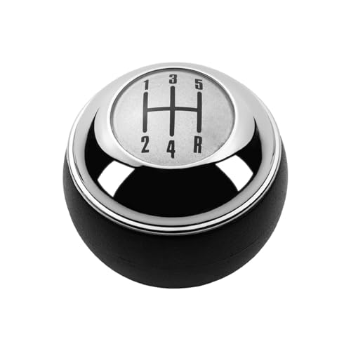 Hiverni Für R50 20002006 Cabrio R52 R53 für Cooper 2002 2003 2004 2005 2007 2008 Schaltknauf Hebel Shifter Handball(Silber,5 Speed) von Hiverni