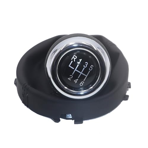 Hiverni Schaltknauf Kofferraumhebel Schaltgriff Leder für COOPER F55 F56 F54 F60(6 speed) von Hiverni
