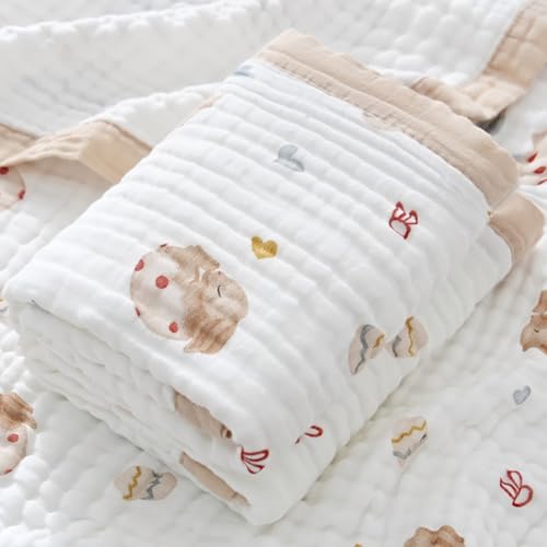 Hivia 110 * 110CM Musselin Decke Baumwolldecke Sommer,Musselindecke Babydecke 100% Baumwolle,Babydecken Können als Wickeldecken Oder als Badetücher Verwendet Werden|Eierschalenhas Hivia 110 * 110CM Musselin Decke Baumwolldecke Sommer,Musselindecke Babydecke 100% Baumwolle,Babydecken Können als Wickeldecken Oder als Badetücher Verwendet Werden|Eierschalenhas von Hivia