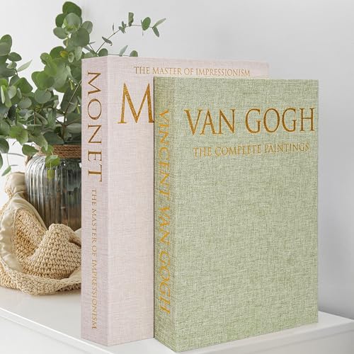 Hiwhy Dekorative Bücher Aufbewahrungsbox, 2er-Set Stilvolle Dekorative Bücher, Aufbewahrungsbox aus Leinenimitat für Bücherregale, Couchtische, Heimdekoration, Grasgrün Hiwhy Dekorative Bücher Aufbewahrungsbox, 2er-Set Stilvolle Dekorative Bücher, Aufbewahrungsbox aus Leinenimitat für Bücherregale, Couchtische, Heimdekoration, Grasgrün von Hiwhy