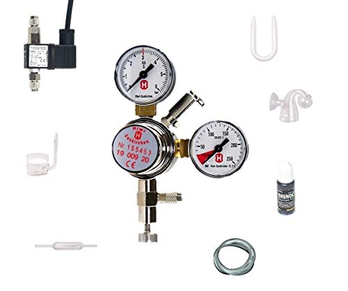 Hiwi CO2 Anlage 2000 Profi ohne Flasche Glaskomponenten Loses Magnetventil von Hiwi