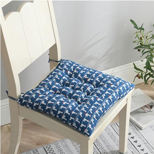 Hixingo 2er Set Stuhlkissen, Sitzkissen Stuhl, Stuhlkissen 40x40, Bunte Drucke Sitzkissen Bank, Sitzunterlage Outdoor & Innen, Sitzauflagen Chair Cushion für Wohnzimmer Terrassen (45cm,Ente) von Hixingo