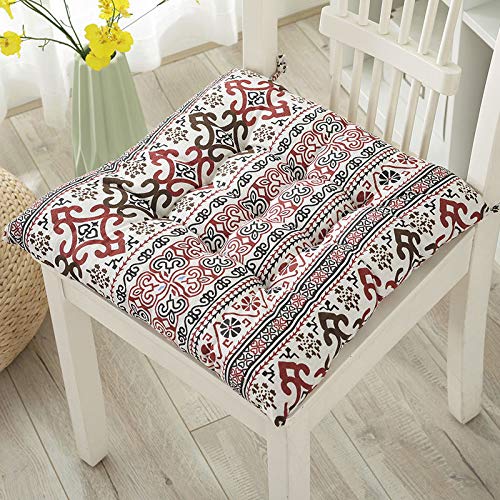 Hixingo 2er Set Stuhlkissen,Sitzkissen Stuhl,Stuhlkissen,Geometrischer Druck Sitzkissen Bank, Sitzunterlage Outdoor & Innen,Sitzauflagen Chair Cushion für Wohnzimmer Terrassen (Mandala,45x45cm) von Hixingo